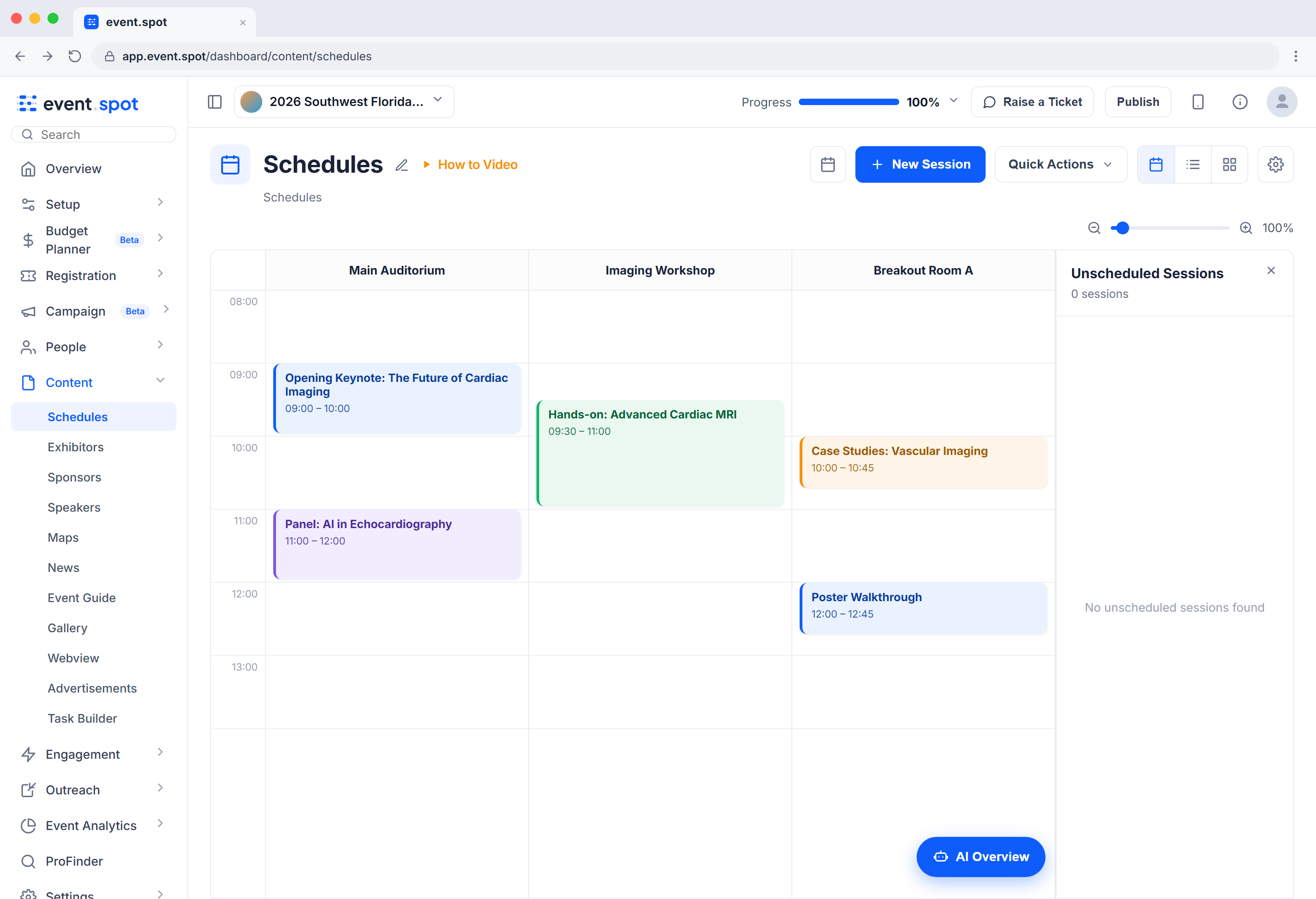 Schedule builder